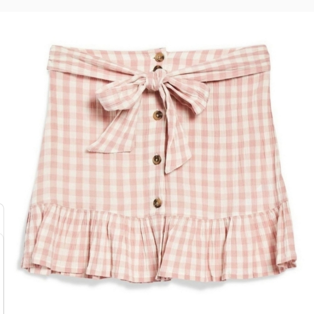 Topshop Gingham skirt